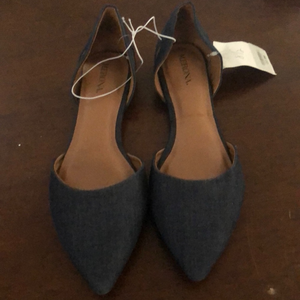 Denim flats